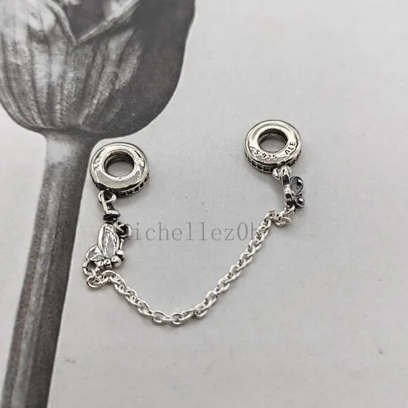 Pandora Butterfly Safety Chain Charm - Picture 2 of 3